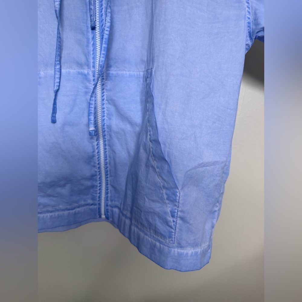 PLOUMANAC’H Light‎ Blue Women's Hooded Jacket size Small - Picture 4 of 12